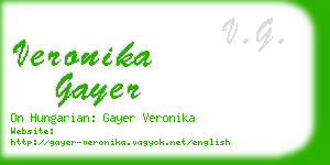 veronika gayer business card